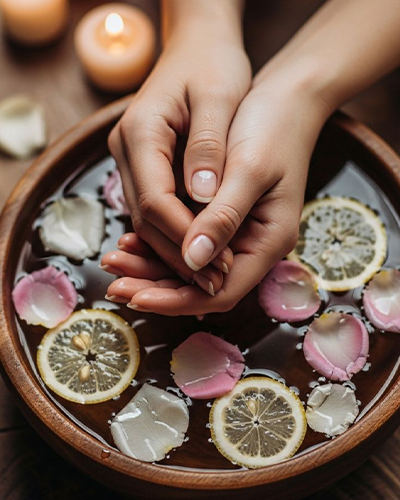 Menicure: Fruit menicure